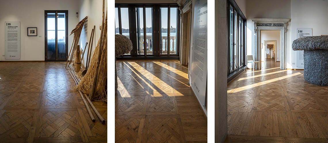 Quadrotte - Versailles European Oak Rustic, Millennium, hand planed stained varnished miele