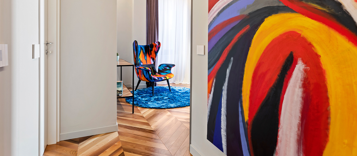 CP Parquet for an eclectic Apartment, Verona, Italy